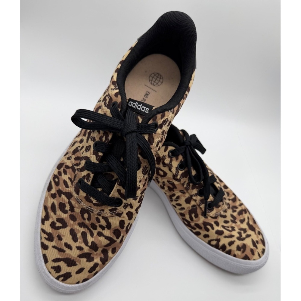 FARM Rio x adidas Vulc Raid3r Leopard Women's 11 GW9185 Canvas Sneakers 2022